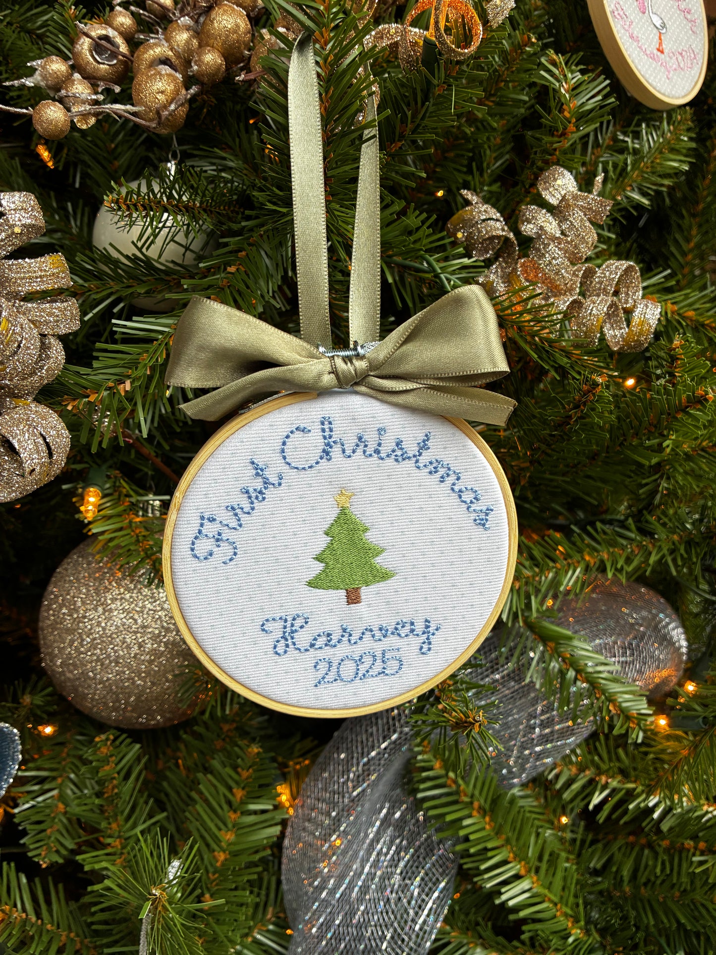 First Christmas (Blue Bitty Dot)