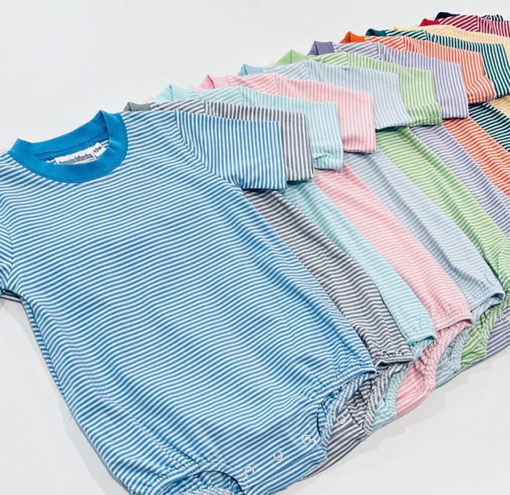 Knit Striped T-Shirt Bubble