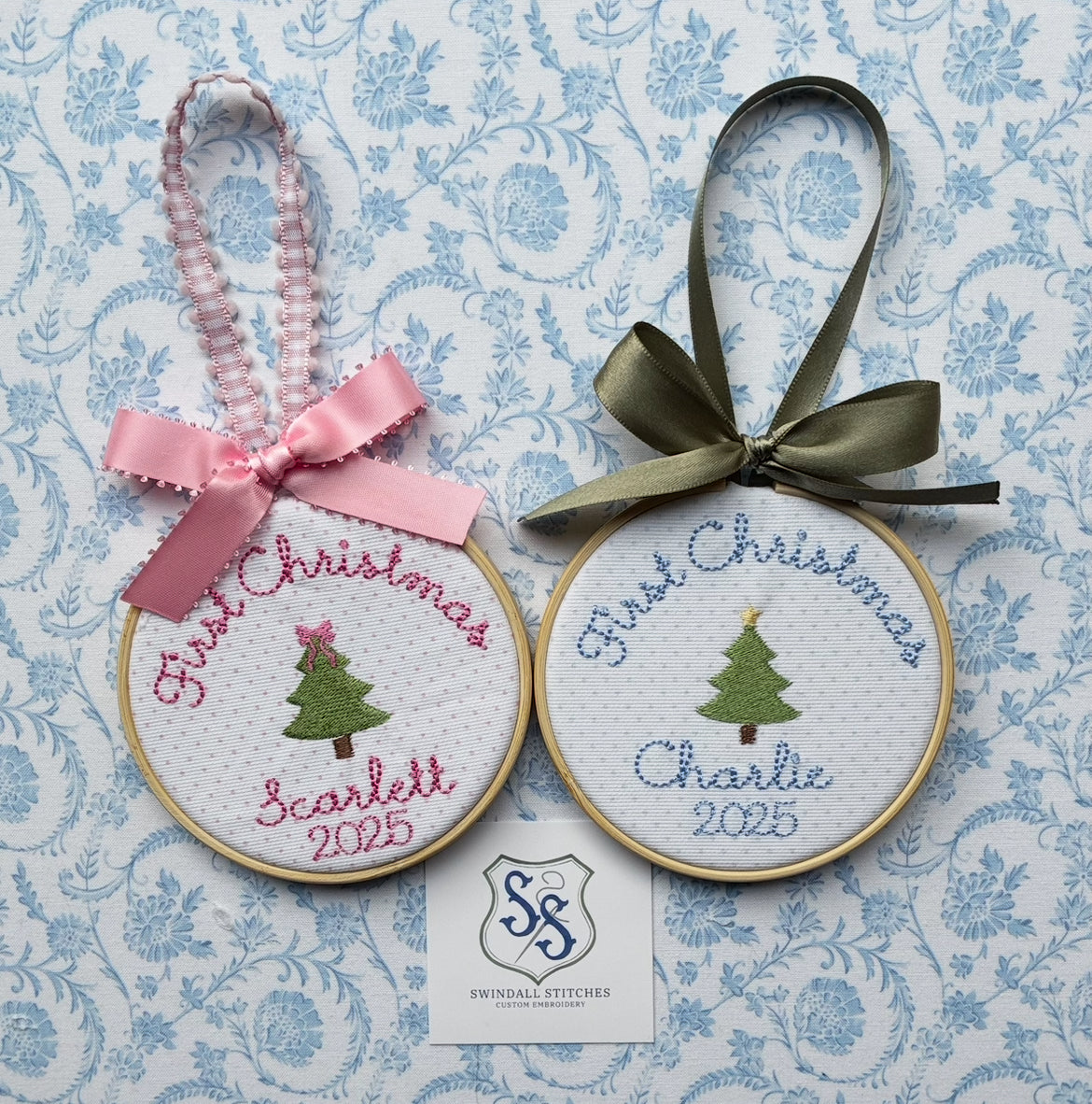 First Christmas (Pink Bitty Dot)