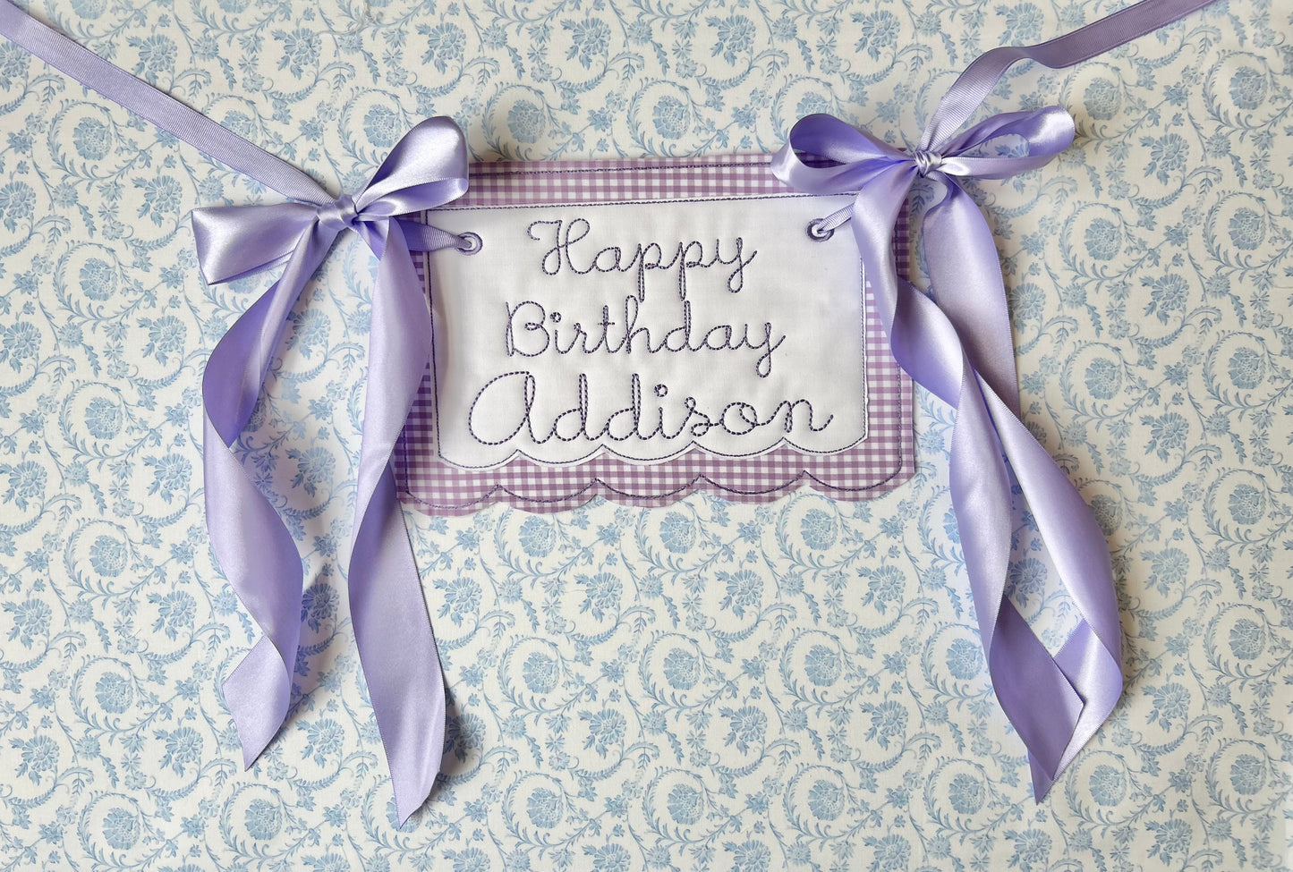 Scallop Birthday Banner