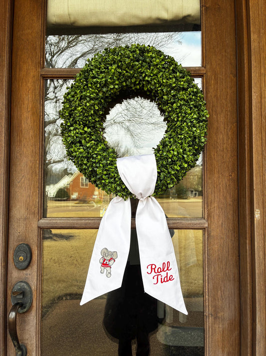 Wreath Sash Alabama Roll Tide